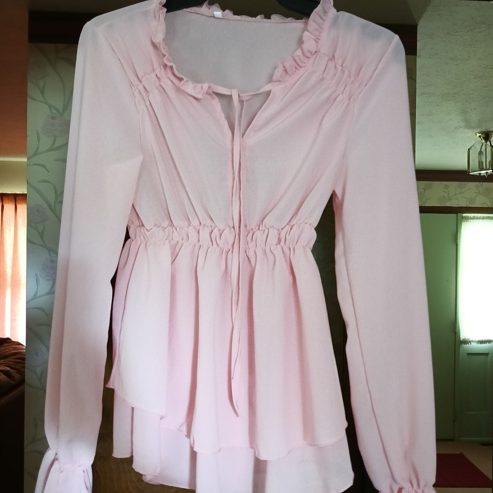 Elegant Pink Women's Top